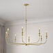 Savanne 8 Light 47.5 inch Vintage Brass Chandelier Ceiling Light